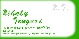 mihaly tengeri business card